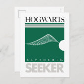 Harry Potter | SLYTHERIN™ House Quidditch Seeker Briefkaart (Voorkant / Achterkant)