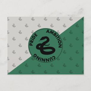 Harry Potter   SLYTHERIN™ Huis Eigenschappen Grafi Briefkaart