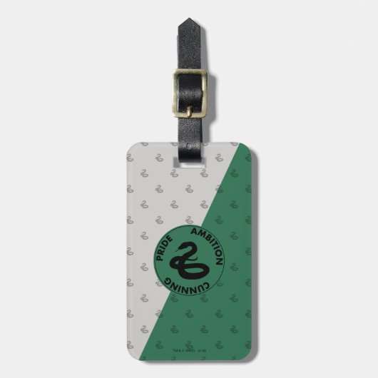 Harry Potter | SLYTHERIN™ Huiseigenschappen Grafie Bagagelabel (Voorkant verticaal)
