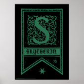 Harry Potter | Slytherin Monogram Banner Poster (Voorkant)