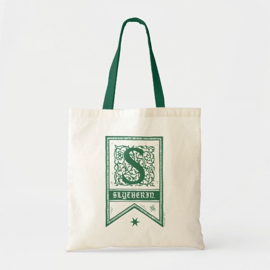 Harry Potter | Slytherin Monogram Banner Tote Bag (Voorkant)