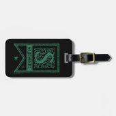 Harry Potter | Slytherin Monogram Vlag Bagagelabel (Voorkant horizontaal)