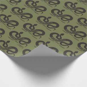 Harry Potter   SLYTHERIN™ Silhouet Typography Cadeaupapier