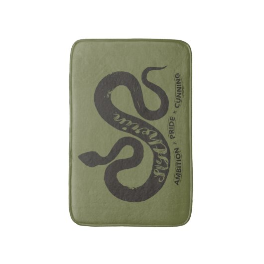 Harry Potter | SLYTHERIN™ Silhouette Typografie Badmat (Voorkant Verticaal)