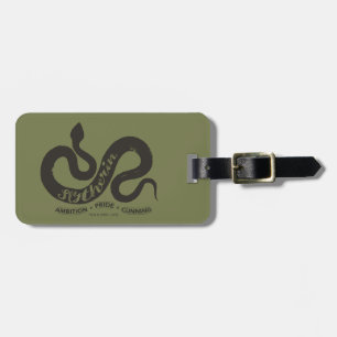 Harry Potter   SLYTHERIN™ Silhouette Typografie Bagagelabel