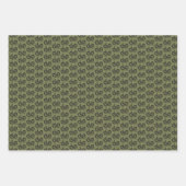 Harry Potter | SLYTHERIN™ Silhouette Typografie Inpakpapier Vel (Voorkant 3)