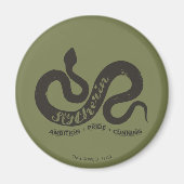 Harry Potter | SLYTHERIN™ Silhouette Typografie Magneet (Voorkant)