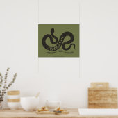 Harry Potter | SLYTHERIN™ Silhouette Typografie Poster (Keuken)