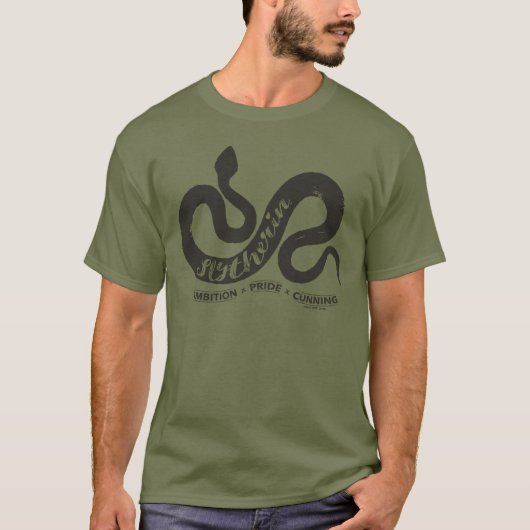 Harry Potter | SLYTHERIN™ Silhouette Typografie T-shirt (Voorkant)