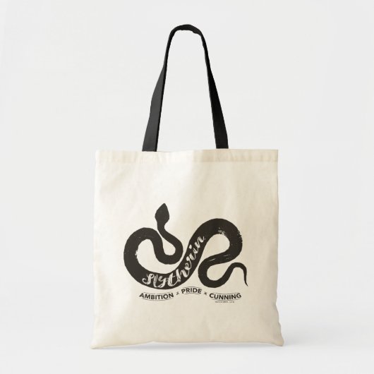 Harry Potter | SLYTHERIN™ Silhouette Typografie Tote Bag (Voorkant)