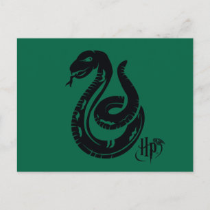 Harry Potter   Slytherin Snake Icon Briefkaart