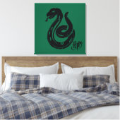 Harry Potter | Slytherin Snake Icon Canvas Afdruk (Insitu (Slaapkamer))
