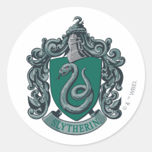 Harry Potter Slytherin Wapen Groen Ronde Sticker