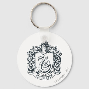 Harry Potter   Slytherin Wapen - Zwart en Wit Sleutelhanger