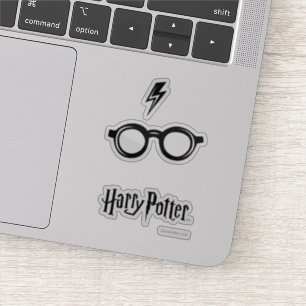 Harry Potter Spel  Bliksemauto en bril Sticker