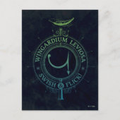 Harry Potter Spel| Wingardium Leviosa Graphic Briefkaart (Voorkant)