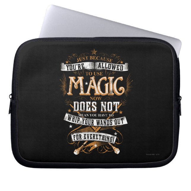 Harry Potter Spell | Alleen omdat je bent toegelat Laptop Sleeve (Voorkant)