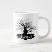 Harry Potter Spell | Altijd citeren Silhouette Jumbo Mok (Rechts)