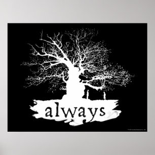 Harry Potter Spell   Altijd citeren Silhouette Poster