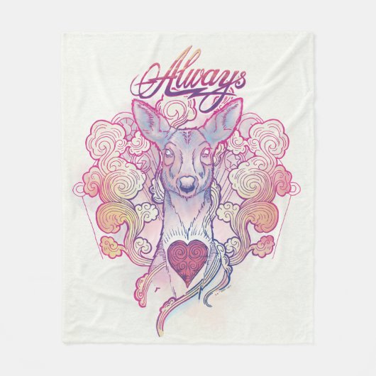 Harry Potter Spell | Altijd Doe Patronus Fleece Deken (Voorkant)