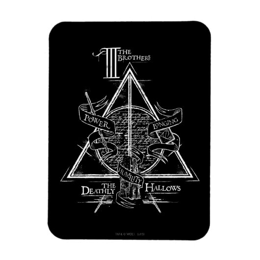 Harry Potter Spell | DEATHLY HALLOWS Graphic Magneet (Verticaal)