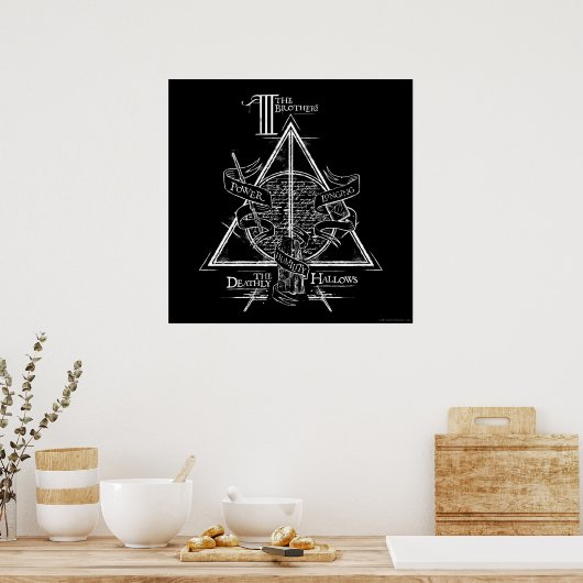 Harry Potter Spell | DEATHLY HALLOWS Graphic Poster (Keuken)
