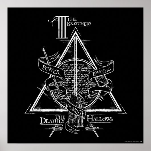 Harry Potter Spell | DEATHLY HALLOWS Graphic Poster (Voorkant)