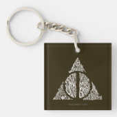 Harry Potter Spell | DEATHLY HALLOWS Typography Gr Sleutelhanger (Voorkant)