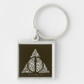 Harry Potter Spell | DEATHLY HALLOWS Typography Gr Sleutelhanger (Voorkant)