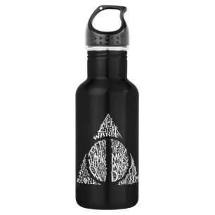 Harry Potter Spell DEATHLY HALLOWS Typography Gr Waterfles