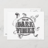 Harry Potter Spell | Donkere tijden Briefkaart (Voorkant / Achterkant)