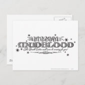 Harry Potter Spell | Filthy Mudblood Briefkaart (Voorkant / Achterkant)