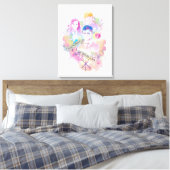 Harry Potter Spell | Harry, Hermione en Ron Waterc Canvas Afdruk (Insitu (Slaapkamer))