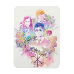 Harry Potter Spell   Harry, Hermione en Ron Waterc Magneet