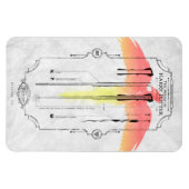 Harry Potter Spell | Harry's Wand Infographic Magneet (Horizontaal)