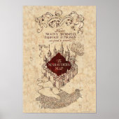 Harry Potter Spell | Kaart van Marauder Poster (Voorkant)