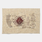 Harry Potter Spell | Kaart van Marauder Theedoek (Horizontaal)