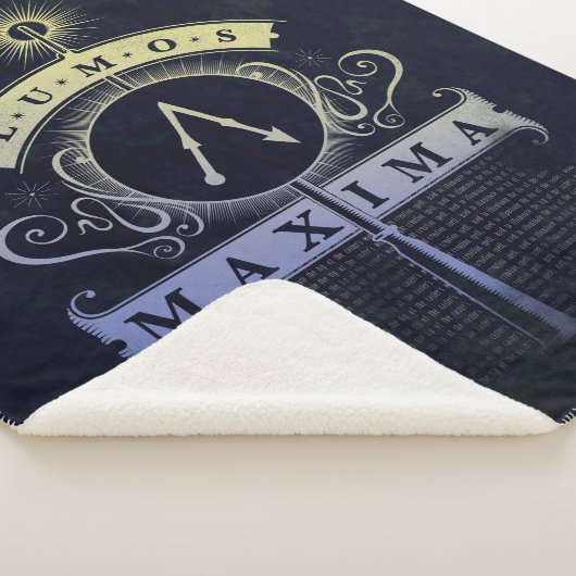 Harry Potter Spell | Lumos Maxima Graphic Sherpa Deken (3/4)