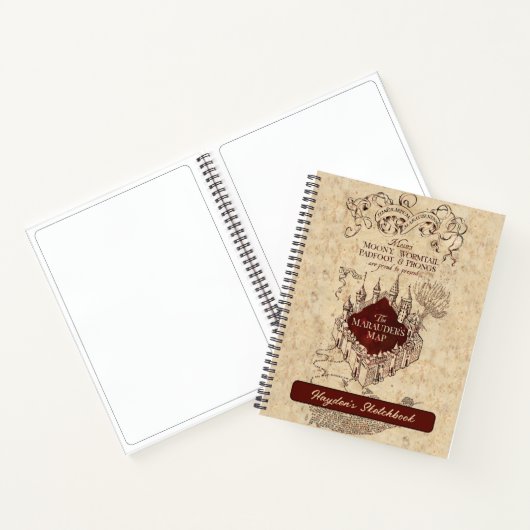Harry Potter Spell | Marauder's Map Tekening Notitieboek (Binnen)