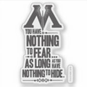 Harry Potter Spell | Ministerie van Magische Propa Sticker (Voorkant)