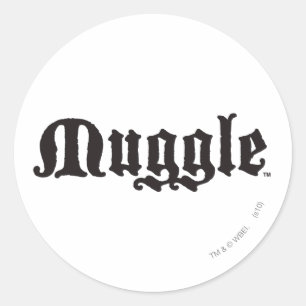 Harry Potter Spell   Muggle Ronde Sticker