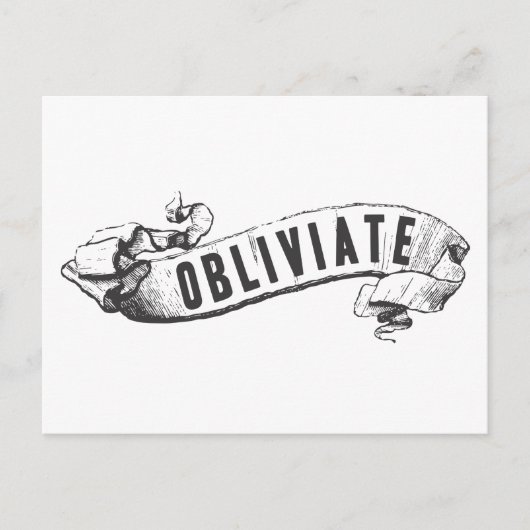 Harry Potter Spell | Obliviaat Briefkaart (Voorkant)