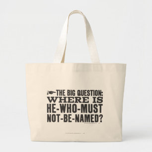 Harry Potter Spell   Waar is Voldermort? Grote Tote Bag