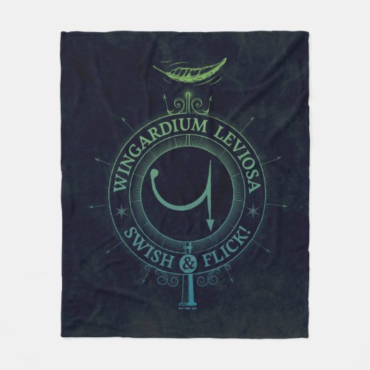 Harry Potter Spell | Wingardium Leviosa Grafisch Fleece Deken (Voorkant)