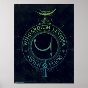 Harry Potter Spell Wingardium Leviosa Grafisch Poster