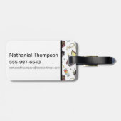 HARRY POTTER™ Spells & Books Pattern Bagagelabel (Achterkant horizontaal)