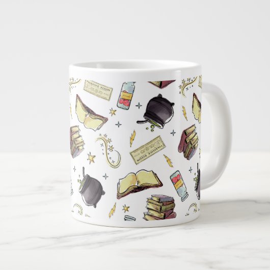 HARRY POTTER™ Spells & Books Pattern Extra Grote Beker (Voorkant rechts)