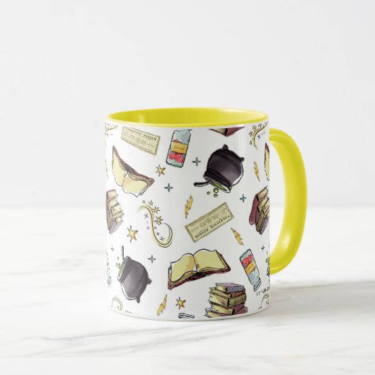 HARRY POTTER™ Spells & Books Pattern Mok (Voorkant rechts)