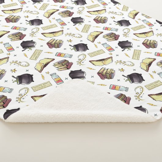 HARRY POTTER™ Spells & Books Pattern Sherpa Deken (3/4)