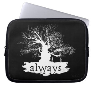 Harry Potter spreuk   Altijd Quote Silhouette Laptop Sleeve